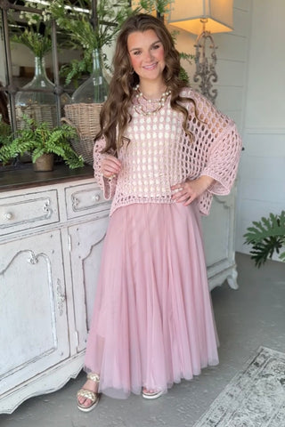 Abilene Skirt Blush Skirt YOLLY