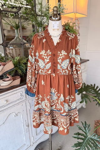 Sandy Dress Hazelnut by Umgee Dresses Umgee