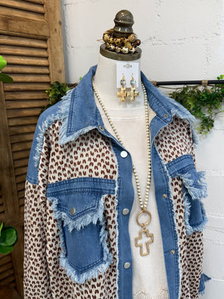 Cover Your Tracks Top Denim Mix