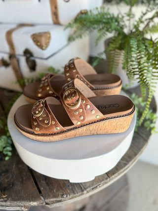 Told You So Sandals Cognac by Corky’s Sandal Corky's Footwear