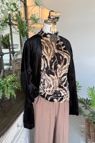Encounters Top Brown by Umgee Shirts & Tops Umgee
