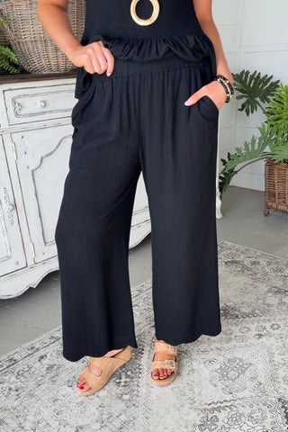 Gatherings Pants Black by Umgee Pants Umgee