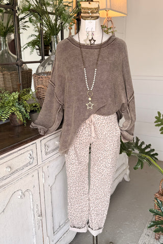 Lovin Leopard Pants Tan
