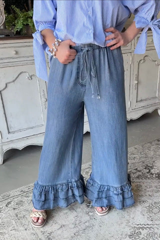 Kendrix Pant Washed Denim Pants Vine & Love