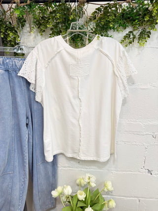 Dionne Top White by Easel Shirts & Tops Easel