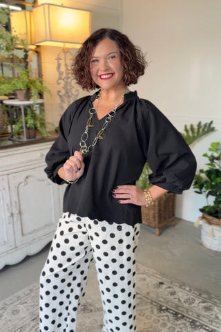 Choices Top Black by Umgee Shirts & Tops Umgee