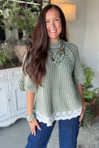 Trinka Sweater Juniper by Easel