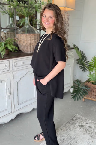 In Demand Pant Set Black Top & Pant Set Brad and Rena