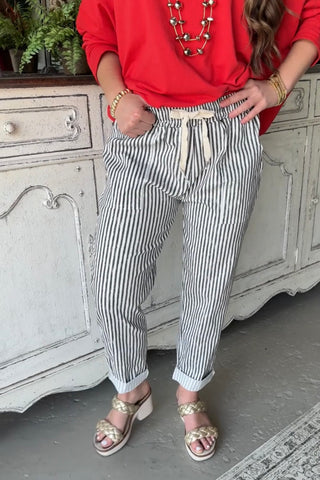 Beach Walk Pants Black Pants OLAA
