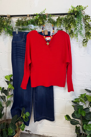 Pearson Sweater Red