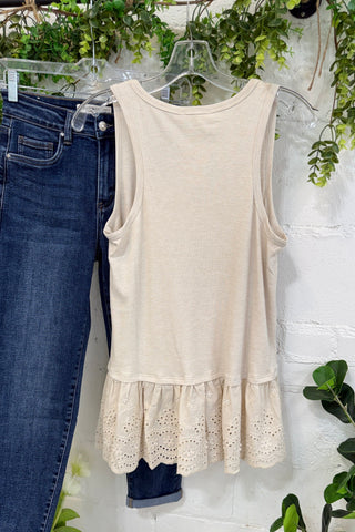Chantelle Top Oatmeal by Easel