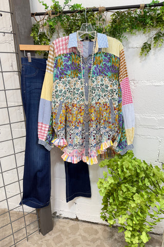 Lucky Girl Top Multi Shirts & Tops Young Threads