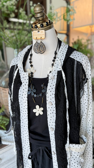 Miss Dot Jacket Black by POL Clothing