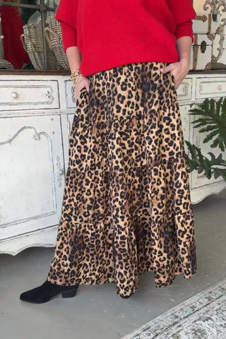 Athens Skirt Leopard by Oddi