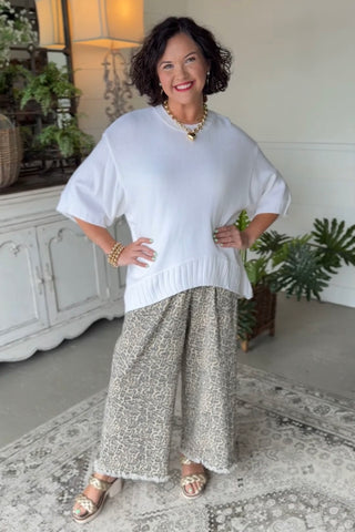 Laura Beth Sweater Ivory by Bibi