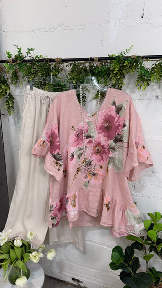 Beautiful Floral City Baby Pink Prospero