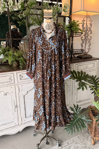 Bates Maxi Dress Brown by Umgee Dresses Umgee