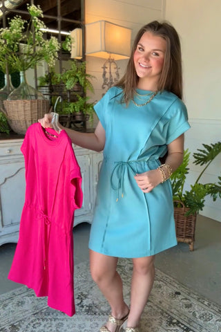 Mint Blue Mini Dress by Umgee Dresses Umgee