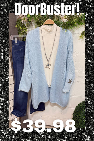 Palmer Sweater Cardigan Blue