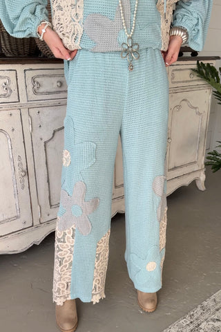 Daisy Duo Pants Aqua/Cream Pants Davi & Dani
