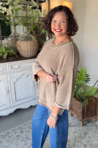 Harbin Sweater Mocha Sweater Blu Pepper