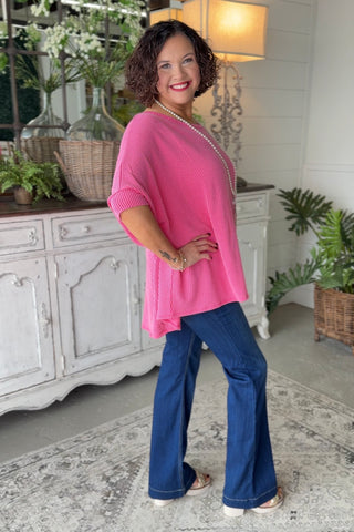 Enroute Top Fuchsia Shirts & Tops Zenana