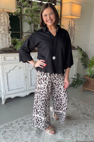 Game Changer Pants Leopard Pants Disco