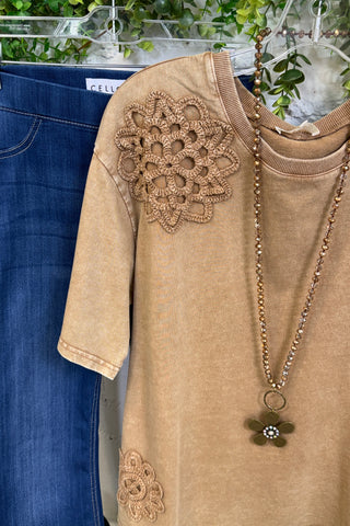 Ellie Sue Top Mocha by Easel