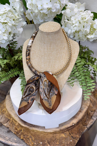Maude Necklace Brown/Gold