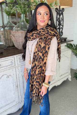 Myra Leopard Scarf Scarf LETO