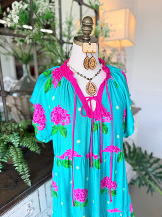 Isabella Long Dress Jade by Umgee Dresses Umgee