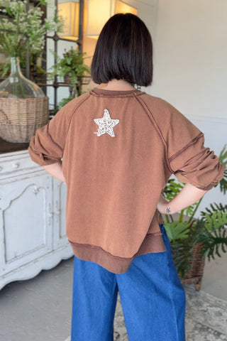 Cassidy Top Chocolate by Easel