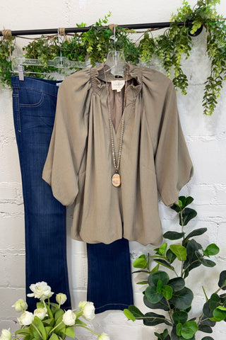 Greer Top Mocha by Umgee