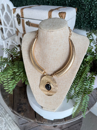 Goddess Necklace Gold/Black