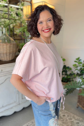 Dumplin Top Blush by Easel Shirts & Tops Easel