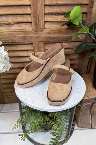 Me Time Wedge Camel by Corky’s