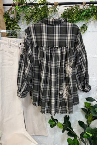 Starry Nights Top Olive by POL