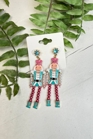 Playful Soldier Earrings Red