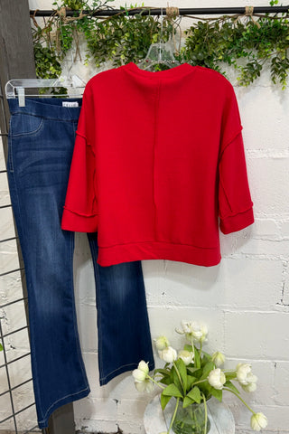 Downy Top Ruby Shirts & Tops Zenana