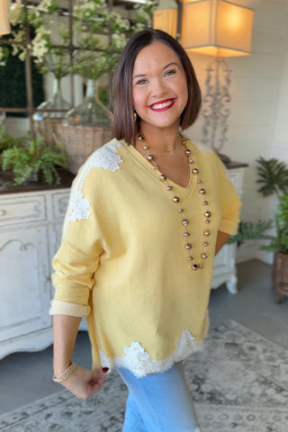 Daydreamer Top Yellow Shirts & Tops MuMu