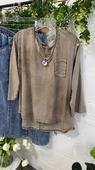 Beason Top Taupe