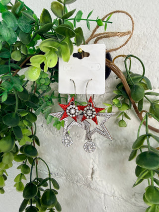 Twinkles Earrings Red
