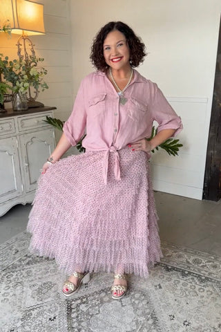 All The Frills Skirt Ivory Skirt Miss Carla