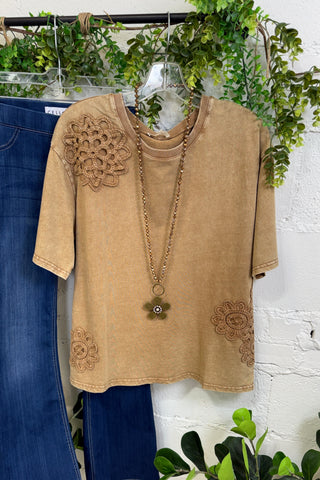 Ellie Sue Top Mocha by Easel