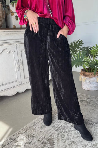 Manor Pants Black by Umgee RESTOCK Soon Pants Umgee