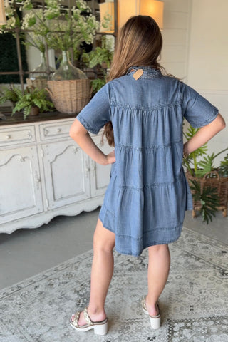 Deja Blue Dress Dk Denim