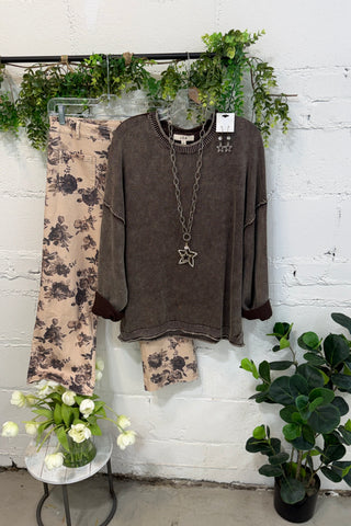 Mia Sweater Dk Brown
