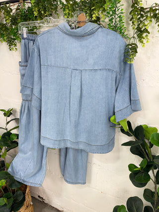 Garrett Top Chambray