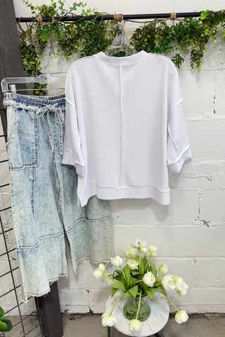 Downy Top Cornflower Shirts & Tops Zenana