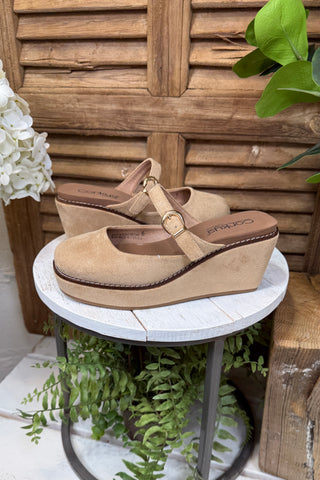 Me Time Wedge Camel by Corky’s